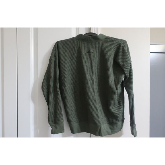 Point Collection Green Waffle V-neck Cardigan Small EUC - Picture 5 of 8